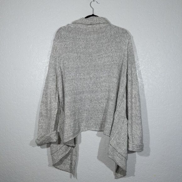 Anthropologie Gray Josie Oversized Open Front Cardigan Size Small - Picture 8 of 8